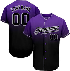 Custom Gradient Baseball Jersey, Personalized Printed Team Name Number Logo Baseball Shirt Sports Uniform for Men Youth Women