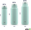 Ello Cooper Stainless Steel Water Bottle with Straw and Carry Handle, Double Walled and Vacuum Insulated Metal, Leak Proof Locking Lid with Soft Silicone Spout, Reusable, BPA Free 22oz, 32oz, 40oz