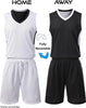 10 Pack Youth Boys Reversible Mesh Performance Athletic Basketball Jerseys Blank Team Uniforms for Sports Scrimmage Bulk